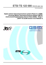 Standard ETSI TS 122090-V4.0.0 31.3.2001 preview