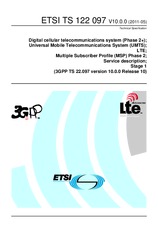 Standard ETSI TS 122097-V10.0.0 19.5.2011 preview
