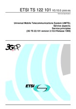 Standard ETSI TS 122101-V3.10.0 22.6.2000 preview