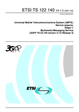 Standard ETSI TS 122140-V4.1.0 31.3.2001 preview