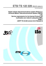 Standard ETSI TS 122228-V8.6.0 30.1.2009 preview