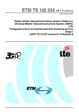 Standard ETSI TS 122233-V8.1.0 21.4.2009 preview