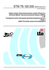 Standard ETSI TS 122233-V9.0.0 21.1.2010 preview