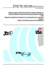 Standard ETSI TS 122243-V8.0.0 19.1.2009 preview