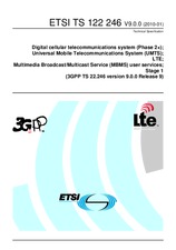 Standard ETSI TS 122246-V9.0.0 21.1.2010 preview