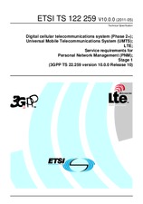 Standard ETSI TS 122259-V10.0.0 19.5.2011 preview