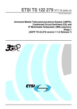 Standard ETSI TS 122279-V7.1.0 31.12.2005 preview