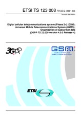Standard ETSI TS 123008-V4.0.0 31.3.2001 preview
