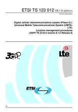 Standard ETSI TS 123012-V8.1.0 9.1.2009 preview