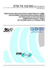 Standard ETSI TS 123083-V3.1.0 28.1.2000 preview