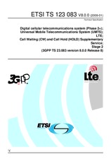 Standard ETSI TS 123083-V8.0.0 9.1.2009 preview