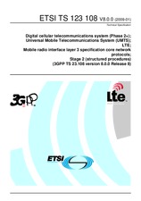 Standard ETSI TS 123108-V8.0.0 9.1.2009 preview