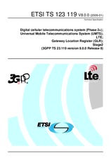 Standard ETSI TS 123119-V8.0.0 9.1.2009 preview