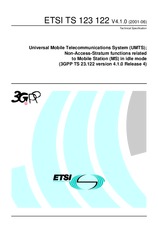 Standard ETSI TS 123122-V4.1.0 24.7.2001 preview