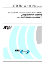 Standard ETSI TS 123146-V7.0.0 30.6.2007 preview