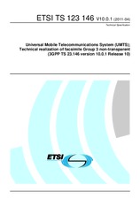 Standard ETSI TS 123146-V10.0.1 19.4.2011 preview