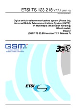 Standard ETSI TS 123218-V7.7.1 24.10.2007 preview