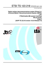 Standard ETSI TS 123218-V10.0.0 30.3.2011 preview