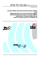 Standard ETSI TS 123333-V10.1.0 11.4.2011 preview