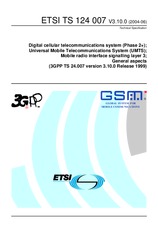 Standard ETSI TS 124007-V3.10.0 29.6.2004 preview