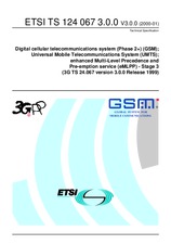 Standard ETSI TS 124067-V3.0.0 28.1.2000 preview