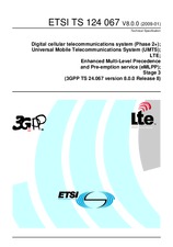 Standard ETSI TS 124067-V8.0.0 9.1.2009 preview