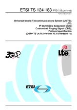 Standard ETSI TS 124183-V10.1.0 22.6.2011 preview