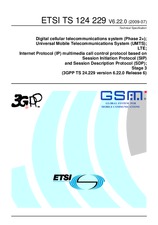 Standard ETSI TS 124229-V6.22.0 20.7.2009 preview
