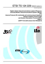 Standard ETSI TS 124229-V8.6.0 20.1.2009 preview