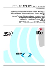 Standard ETSI TS 124229-V8.11.0 28.4.2010 preview