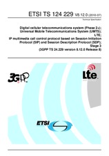 Standard ETSI TS 124229-V8.12.0 15.7.2010 preview