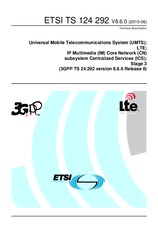 Standard ETSI TS 124292-V8.6.0 22.6.2010 preview