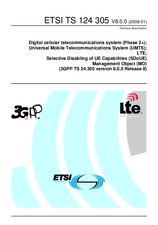 Standard ETSI TS 124305-V8.0.0 19.1.2009 preview