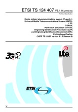 Standard ETSI TS 124407-V8.1.0 17.6.2009 preview