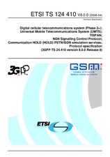 Standard ETSI TS 124410-V8.0.0 7.4.2008 preview
