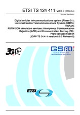 Standard ETSI TS 124411-V8.0.0 7.4.2008 preview
