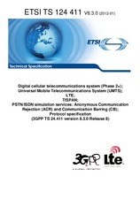 Standard ETSI TS 124411-V8.3.0 9.1.2012 preview