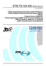 Standard ETSI TS 124430-V8.0.0 7.4.2008 preview