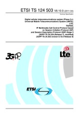 Standard ETSI TS 124503-V8.10.0 7.4.2011 preview