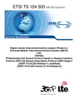 Standard ETSI TS 124503-V8.15.0 4.7.2013 preview