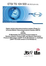 Standard ETSI TS 124503-V8.16.0 20.3.2014 preview