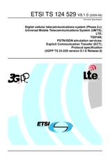 Standard ETSI TS 124529-V8.1.0 17.6.2009 preview