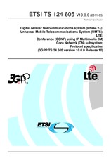 Standard ETSI TS 124605-V10.0.0 3.5.2011 preview