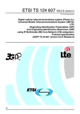 Standard ETSI TS 124607-V8.2.0 14.1.2009 preview