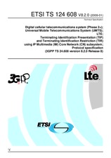 Standard ETSI TS 124608-V8.2.0 14.1.2009 preview