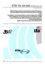 Standard ETSI TS 124642-V10.3.0 22.6.2011 preview
