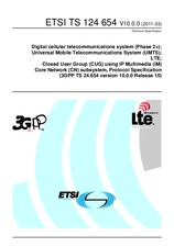 Standard ETSI TS 124654-V10.0.0 31.3.2011 preview