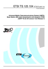 Standard ETSI TS 125104-V7.8.0 17.10.2007 preview