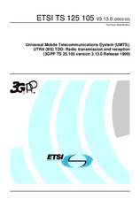 Standard ETSI TS 125105-V3.13.0 30.3.2003 preview