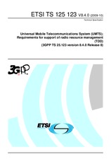 Standard ETSI TS 125123-V8.4.0 8.10.2009 preview